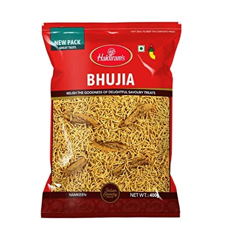 Haldiram's Classic Bhujia Crispy Savoury Indian Snack 400g Pack