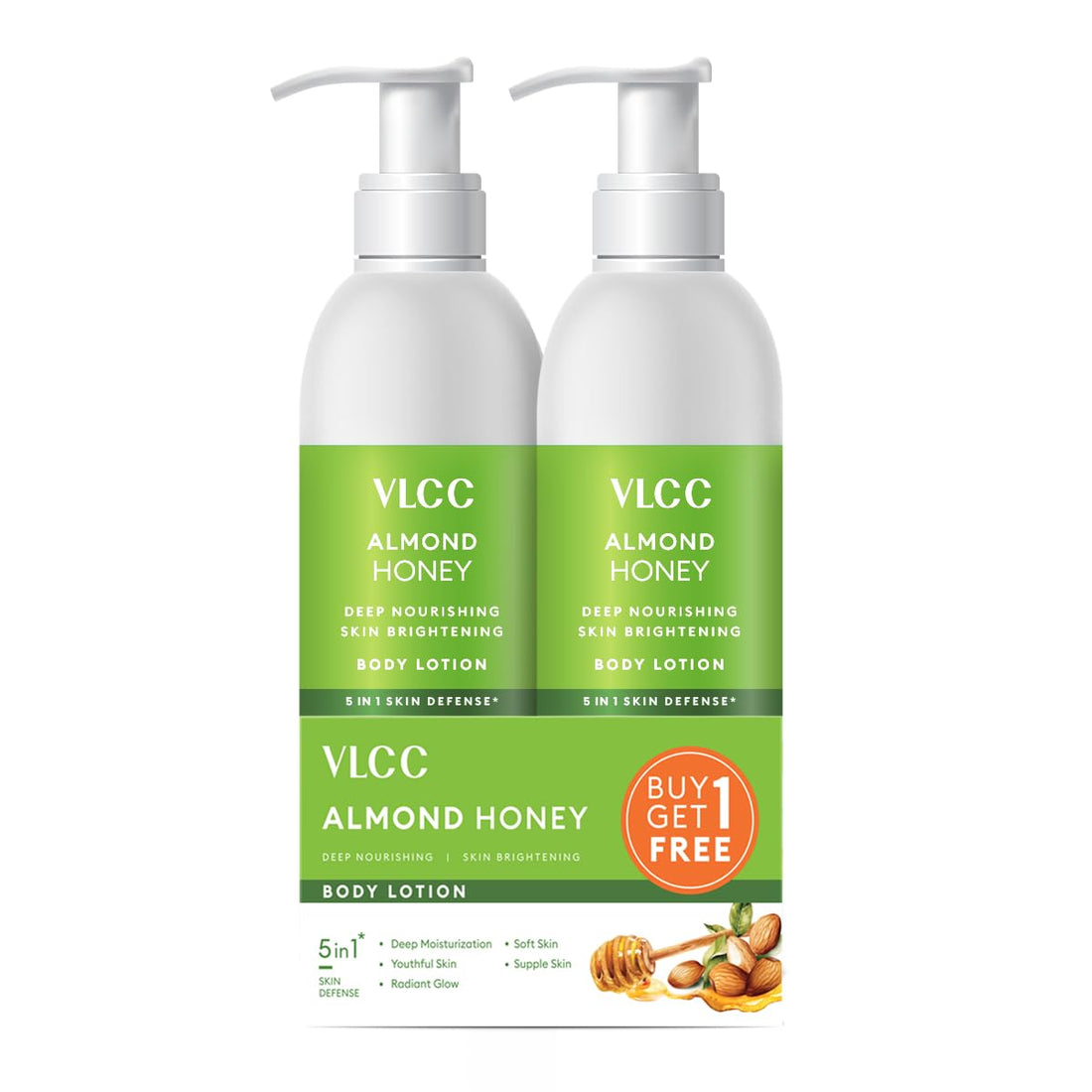 VLCC Almond Honey Deep Nourishing Body Lotion 350ml Hydrating Brightening