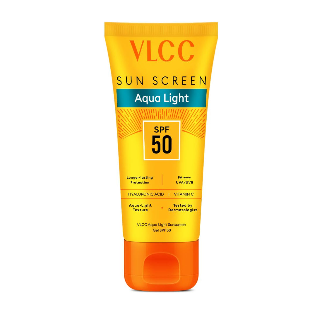 VLCC Aqua Light Sunscreen Gel SPF 50 PA+++ | Hydrating & Non-Greasy