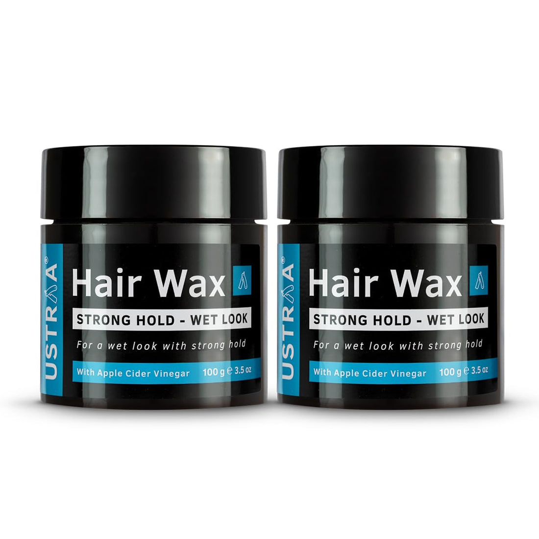 Ustraa Strong Hold Wet Look Hair Wax – 2×100g
