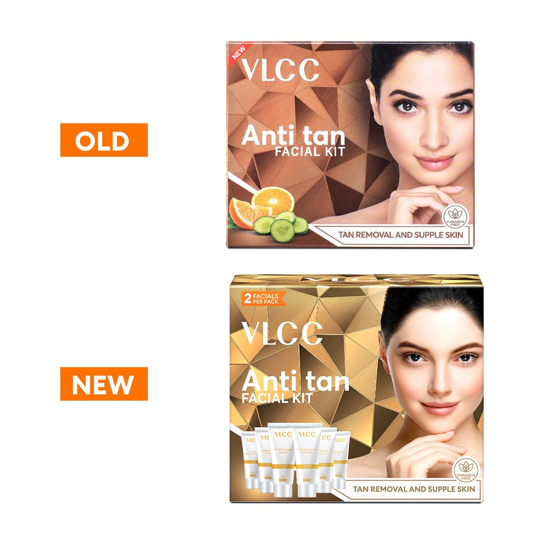 VLCC Anti Tan Facial Kit: 60g, 25 Vital Ingredients for Healthy Skin