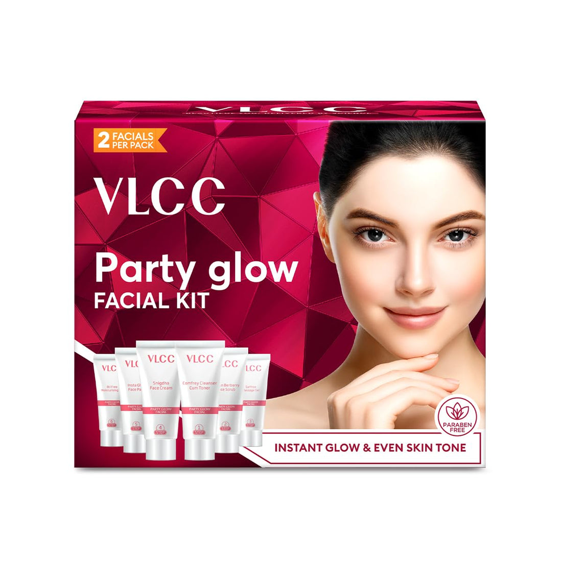 VLCC Party Glow Facial Kit - Intense Radiance for Special Occasions