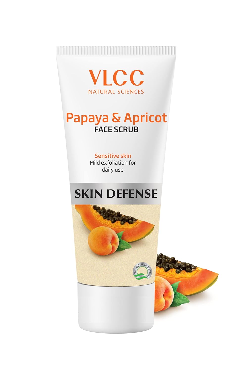 VLCC Papaya Apricot Exfoliating Face Scrub 80g Gentle Skin Brightening