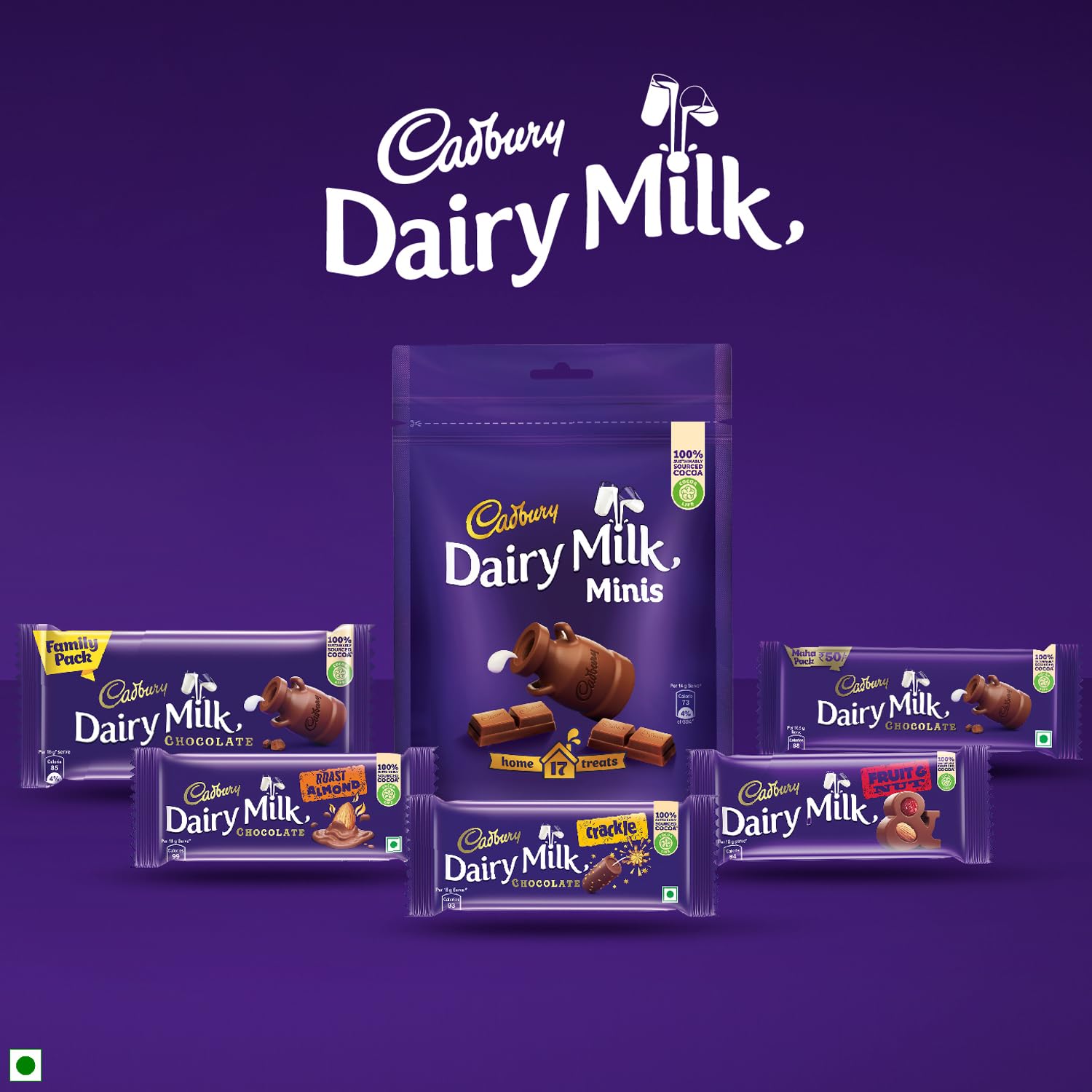 Cadbury Dairy Milk Milk Chocolate Bar 11g Classic Sweet Treat