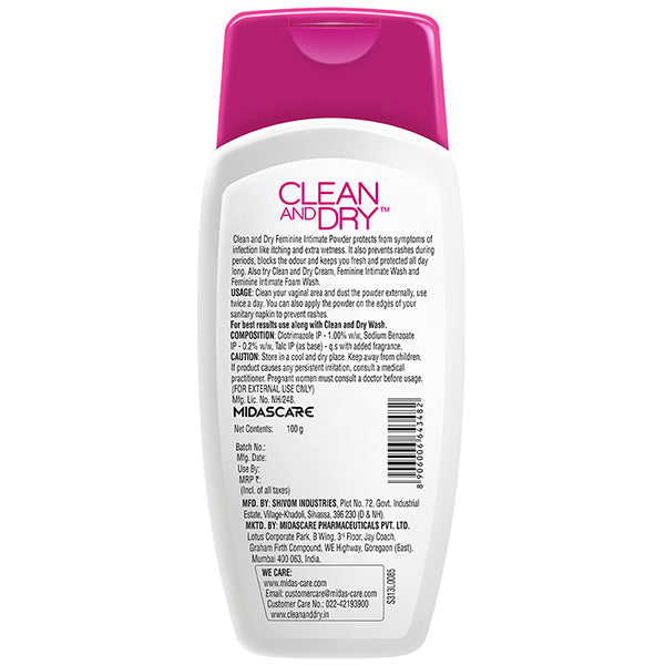Clean & Dry Intimate Powder