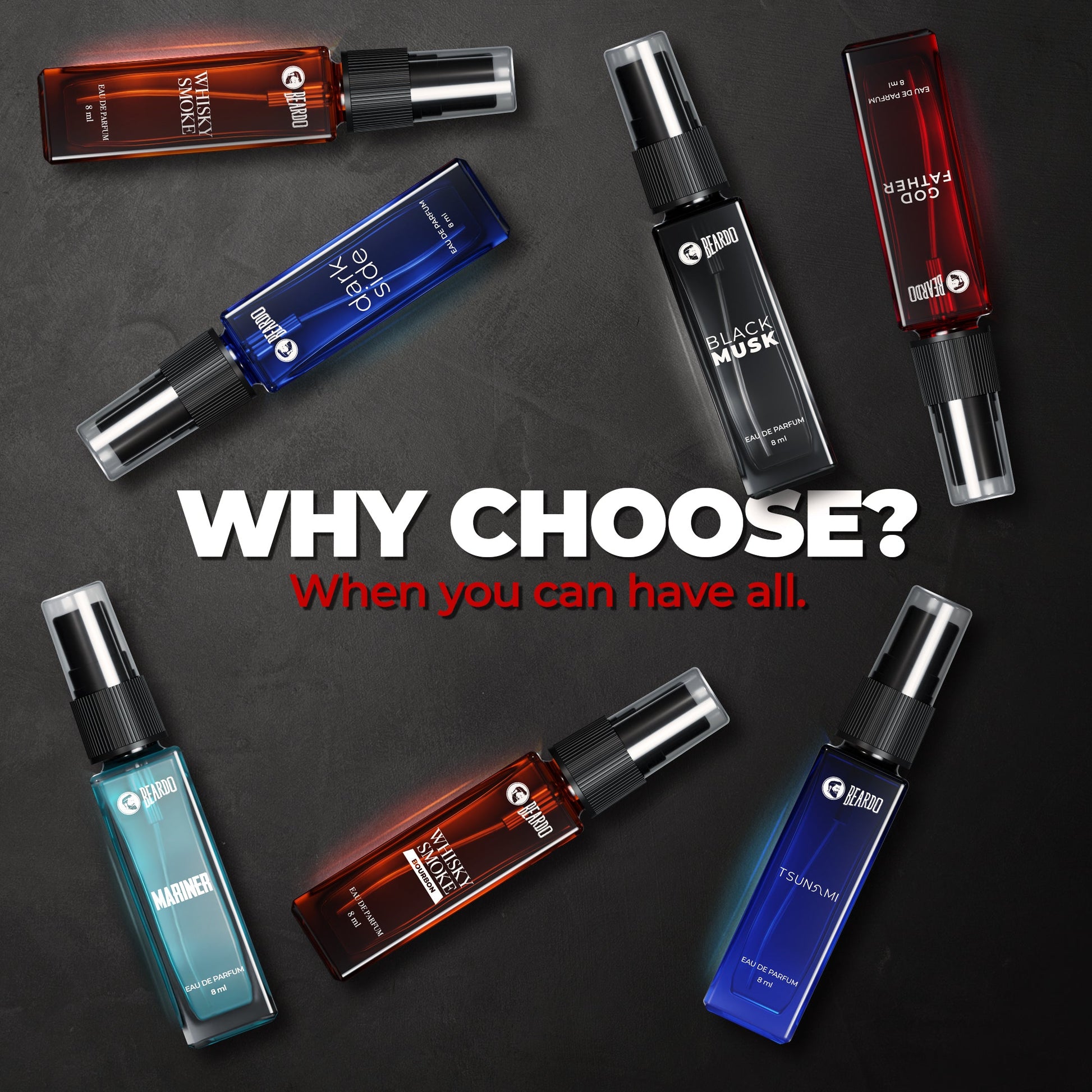 Beardo 7 Assorted Men Perfume