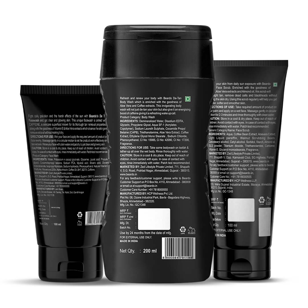 Beardo Ban The Tan Combo - Ultimate Tan Removal Kit