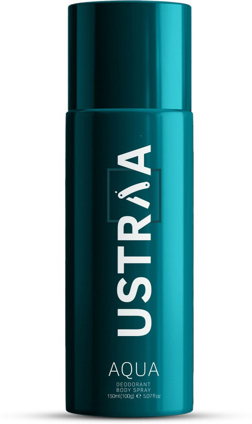 Ustraa Aqua Refreshing Aquatic Deodorant Spray for Men, Long-Lasting Odour Control