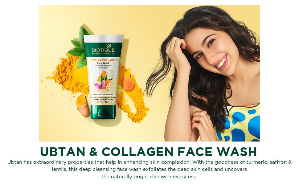 Biotique Ubtan Collagen Face Wash