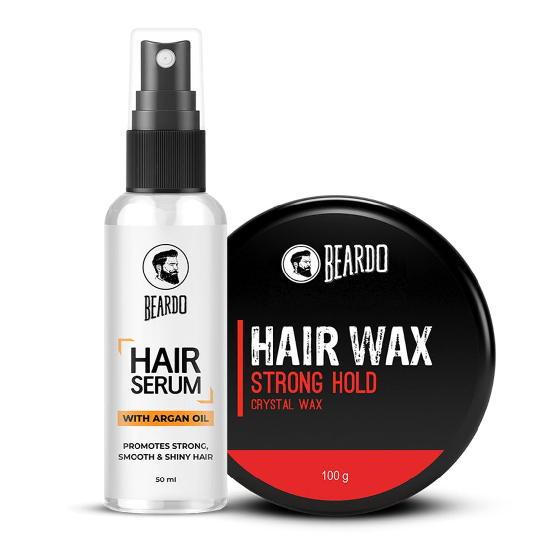 Beardo Hair Combo 50ml Serum & 100g Wax
