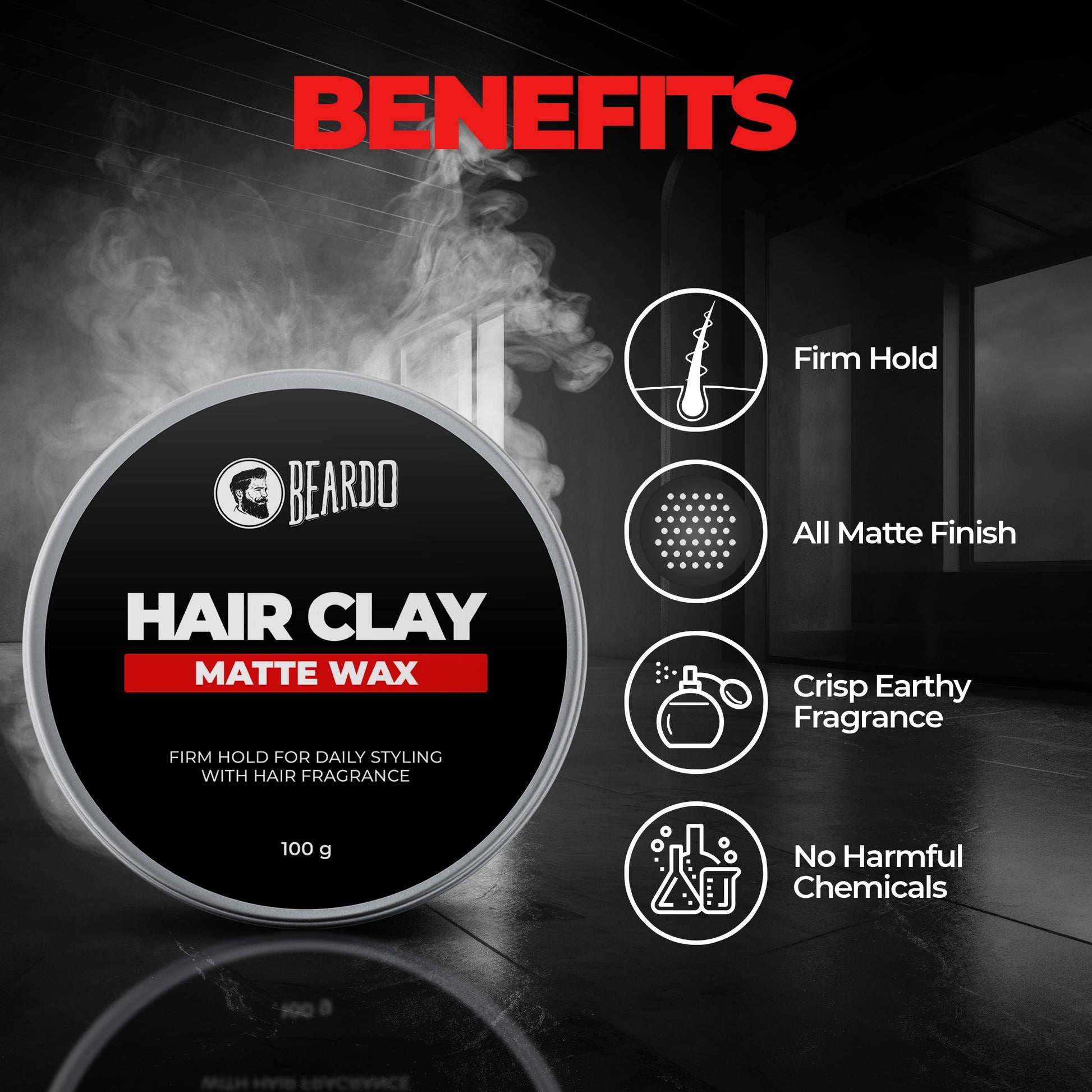 Beardo Strong Hair Clay Wax