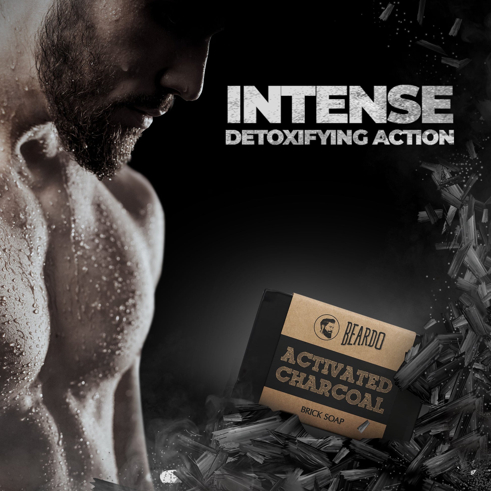Beardo Charcoal Brick Soap
