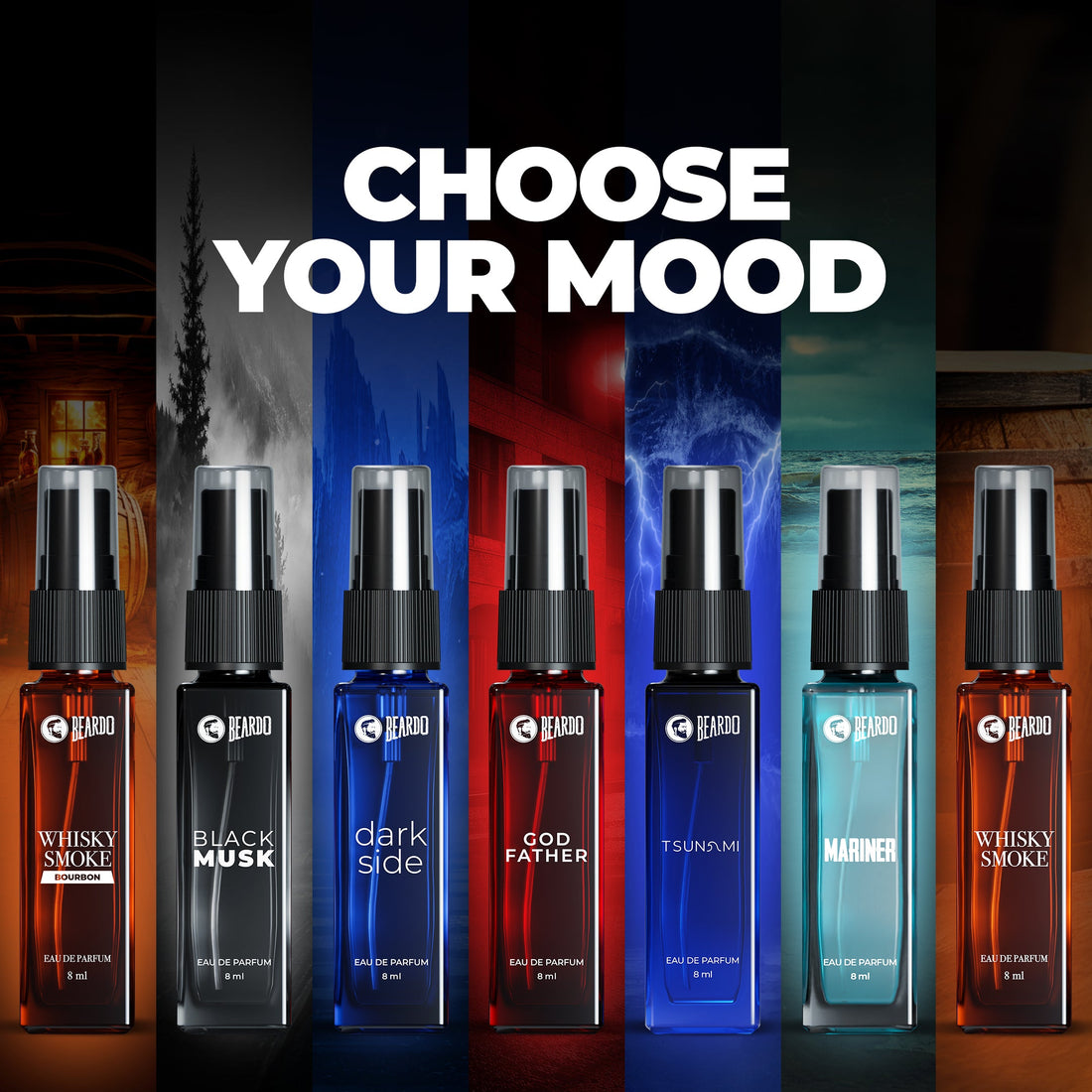 Beardo 7 Assorted Men Perfume