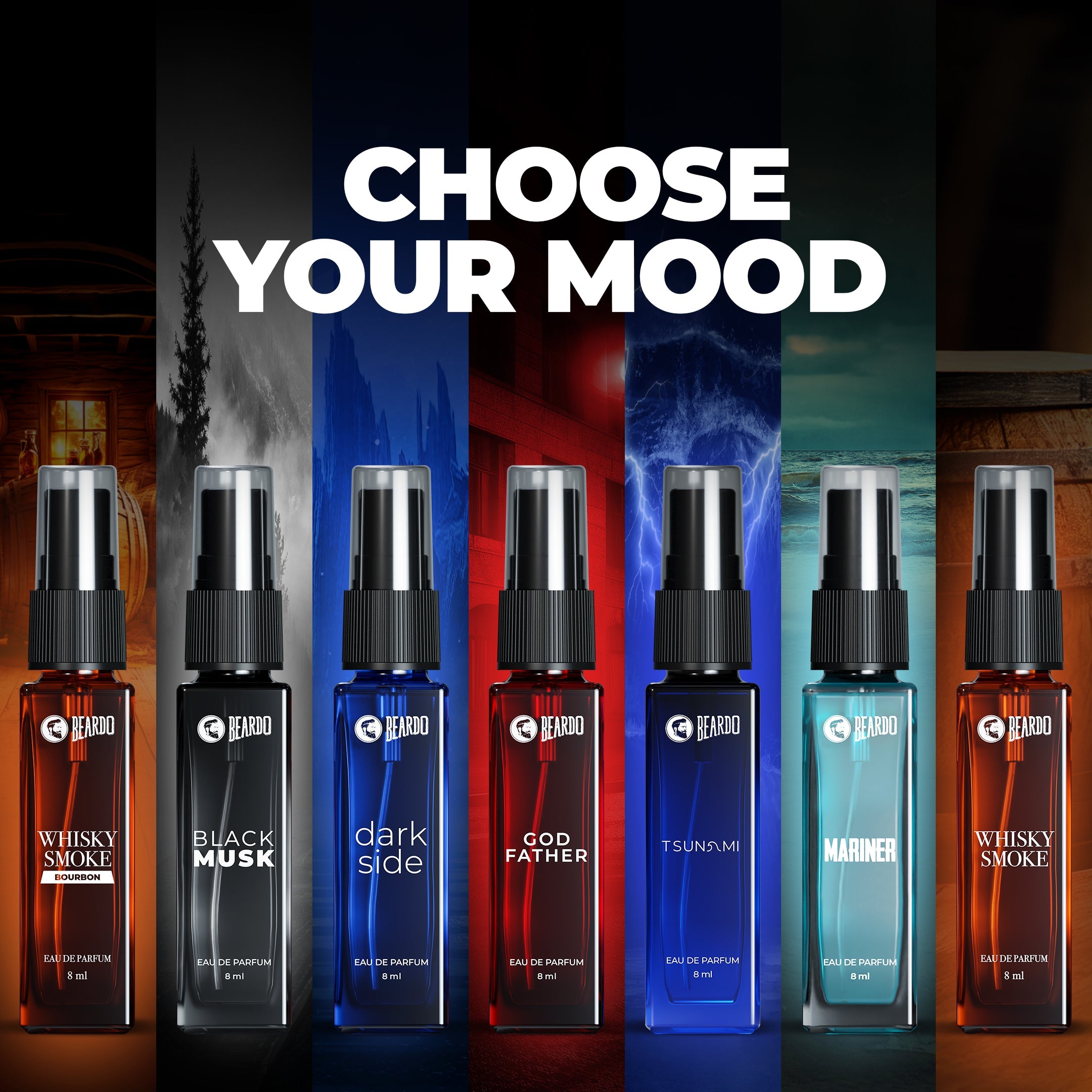 Beardo 7 Assorted Men Perfume