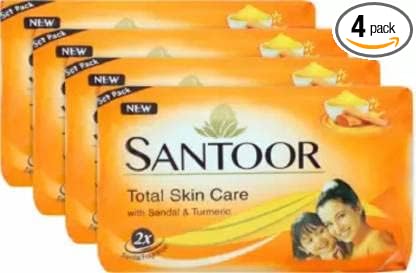 Santoor Lavender Fresh Cleanser Soap 4-Pack 100g Bars