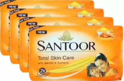 Santoor Lavender Fresh Cleanser Soap 4-Pack 100g Bars