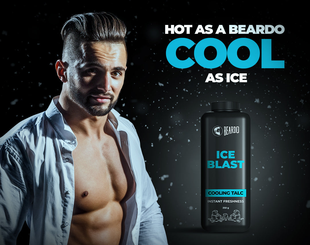 Beardo Ice Blast Cooling Talc for Instant Refreshing Comfort