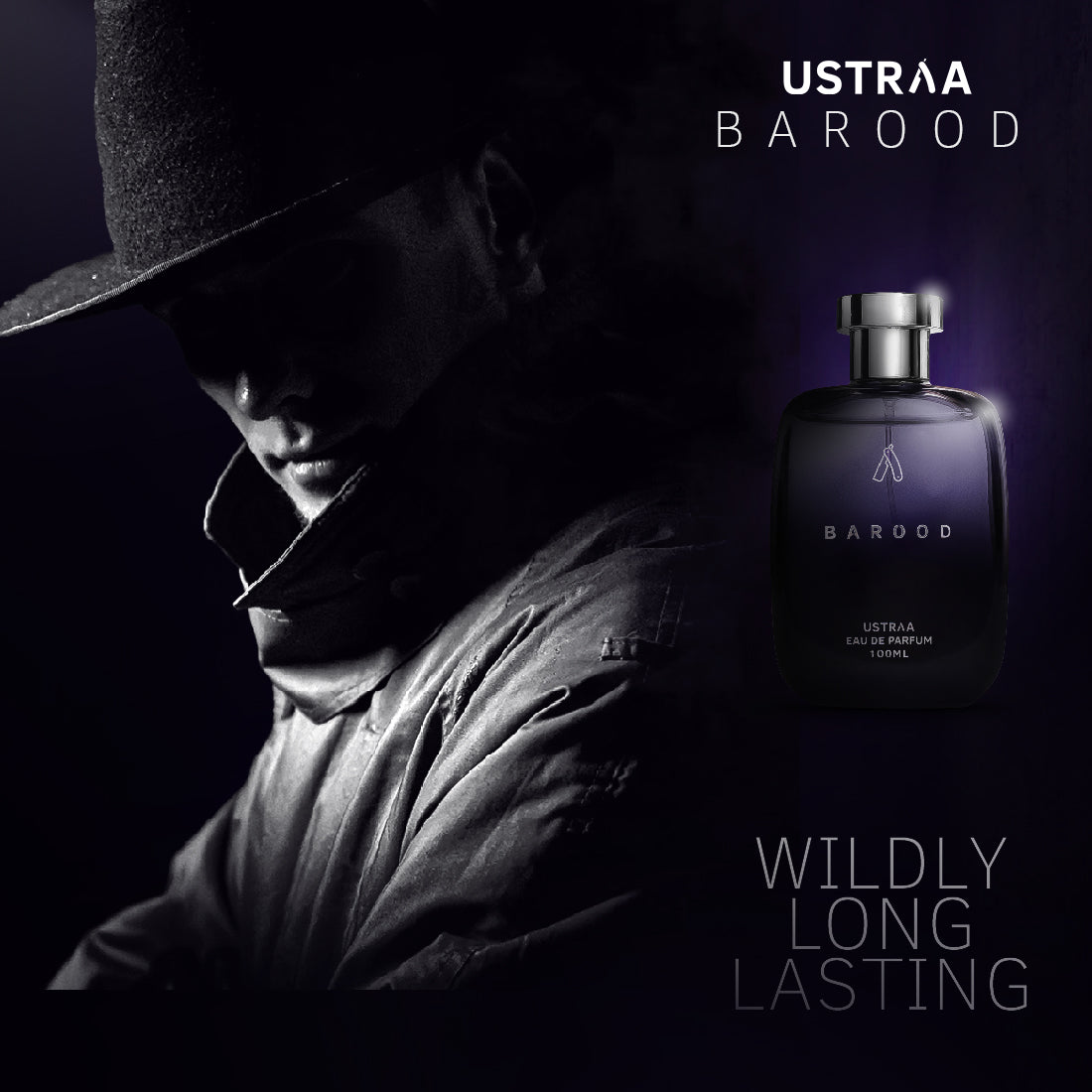 Ustraa Barood Eau de Parfum: Bold, Mountain Fresh Scent for Men - 100ml Bottle