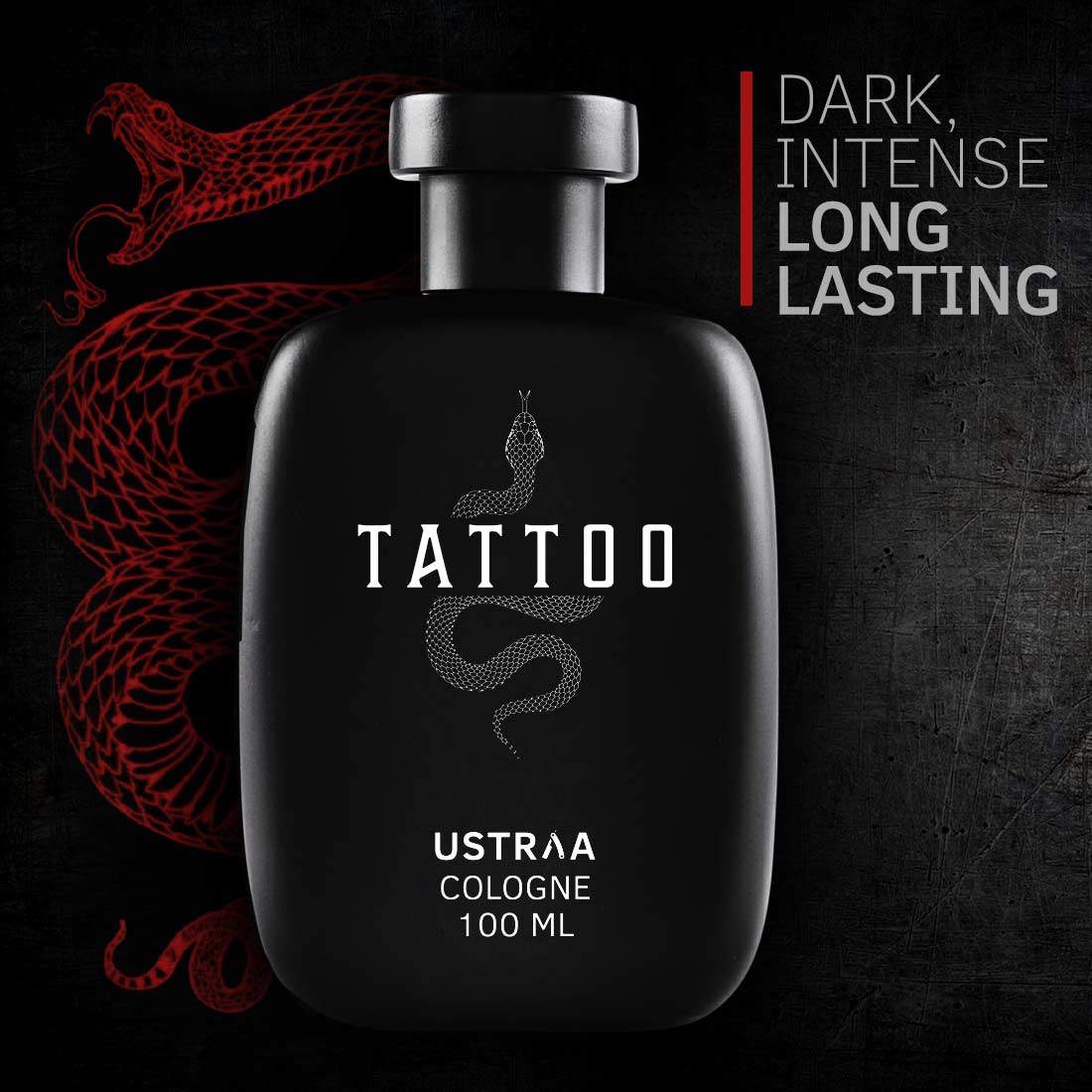 USTRAA Tattoo Cologne Bundle: Bold, Long-Lasting Fragrance for Men (2x100ml)