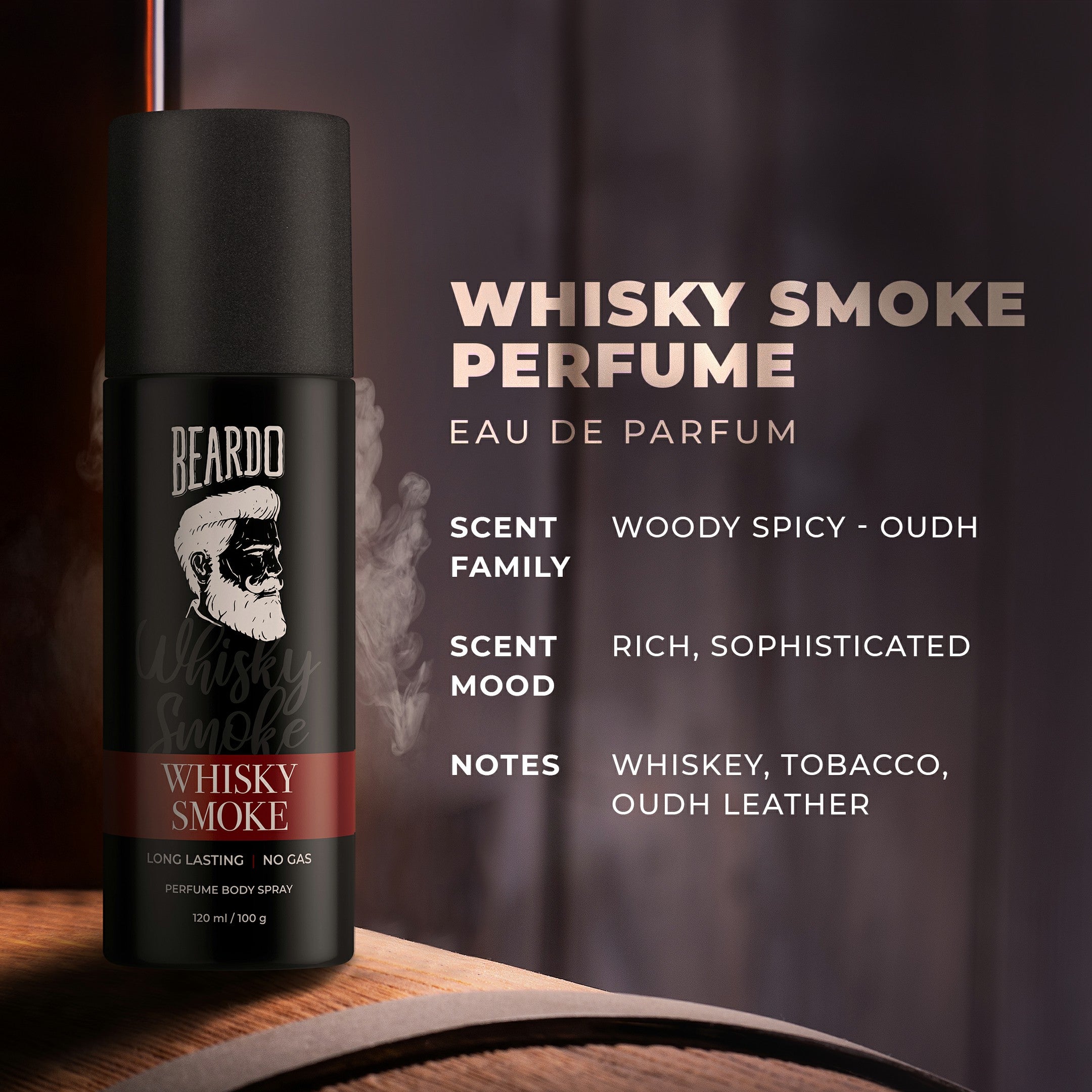 Beardo Whisky Smoke Body Spray