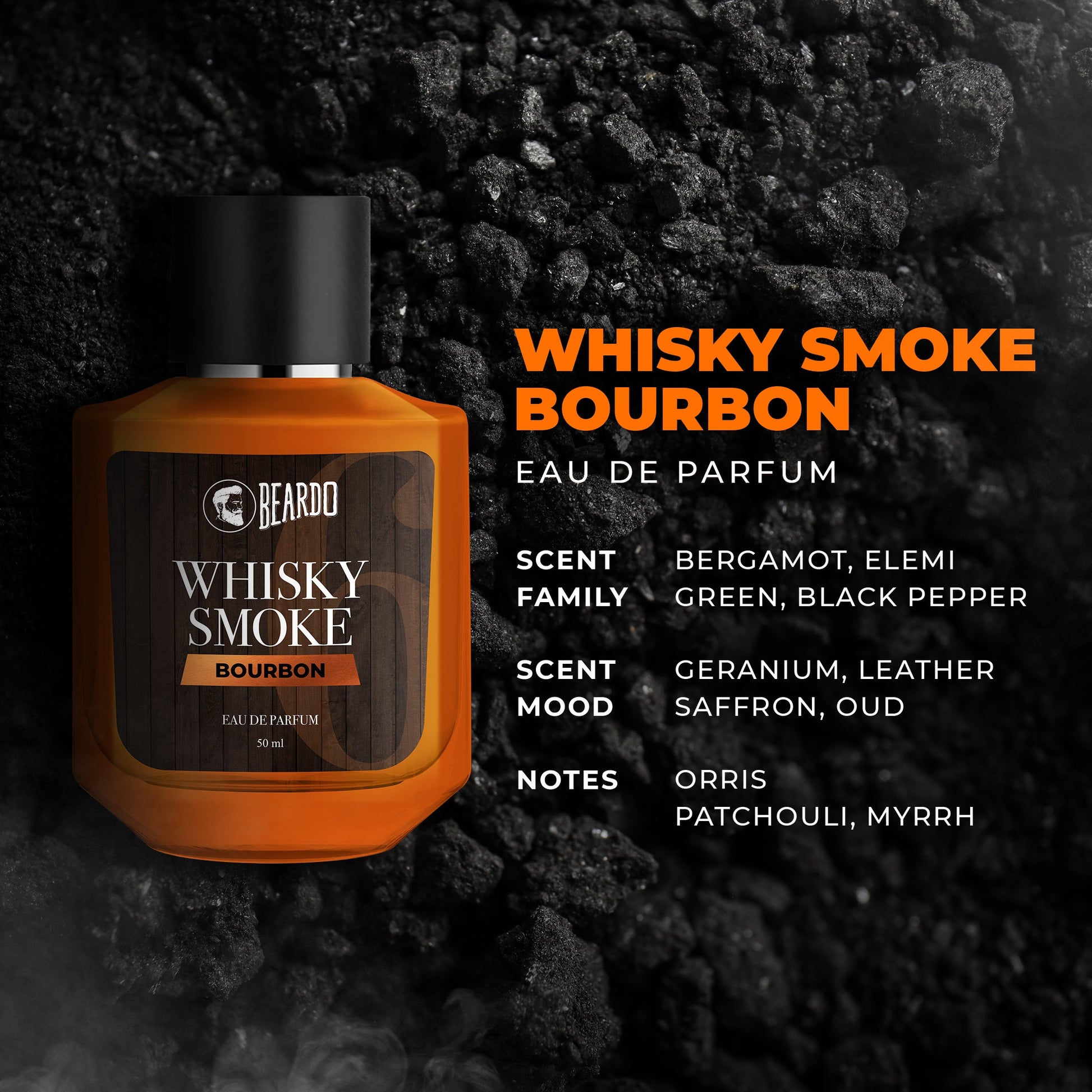 Beardo Whiskey Smoke Bourbon & Mafia EDP 50ml