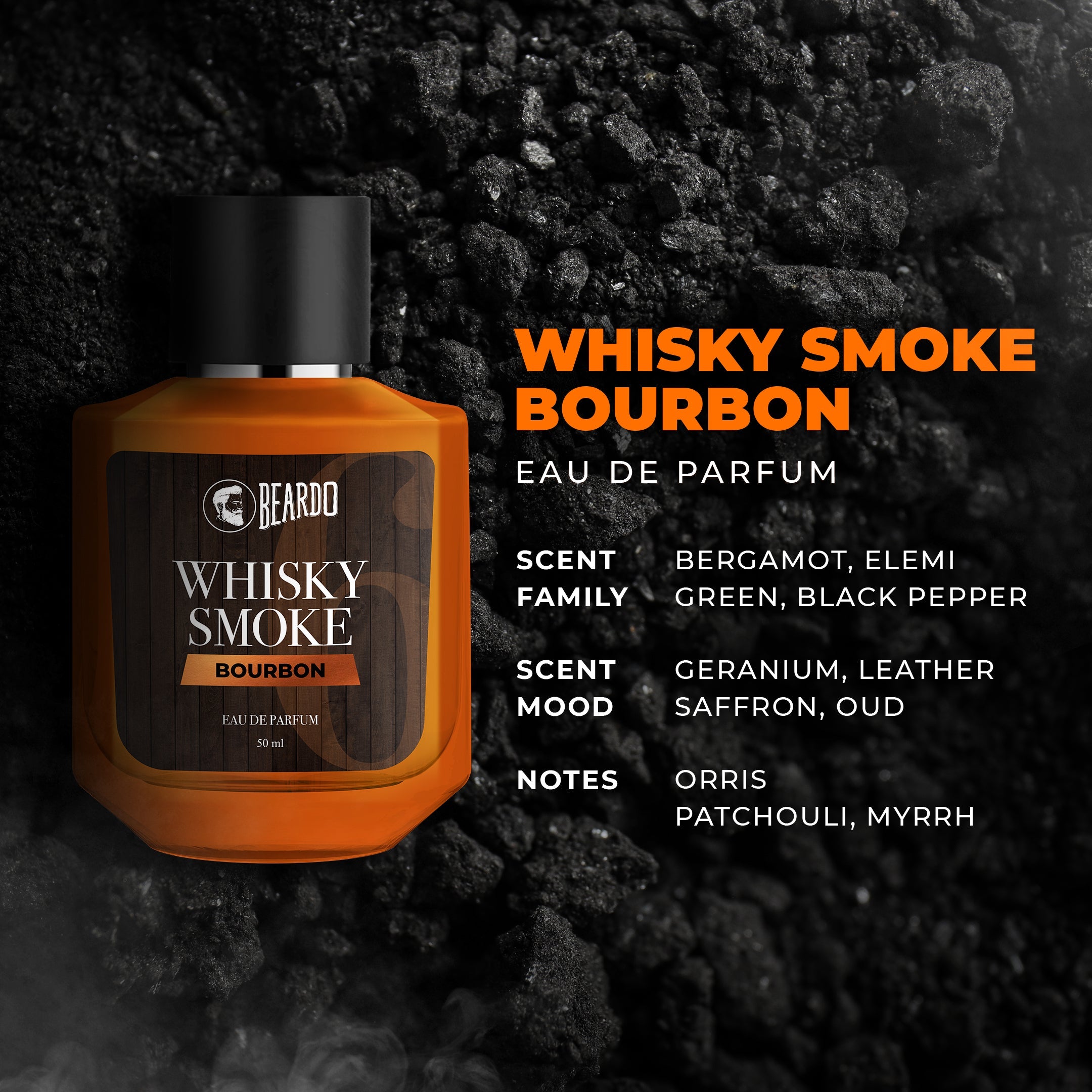 Beardo Whiskey Smoke Bourbon & Mafia EDP 50ml