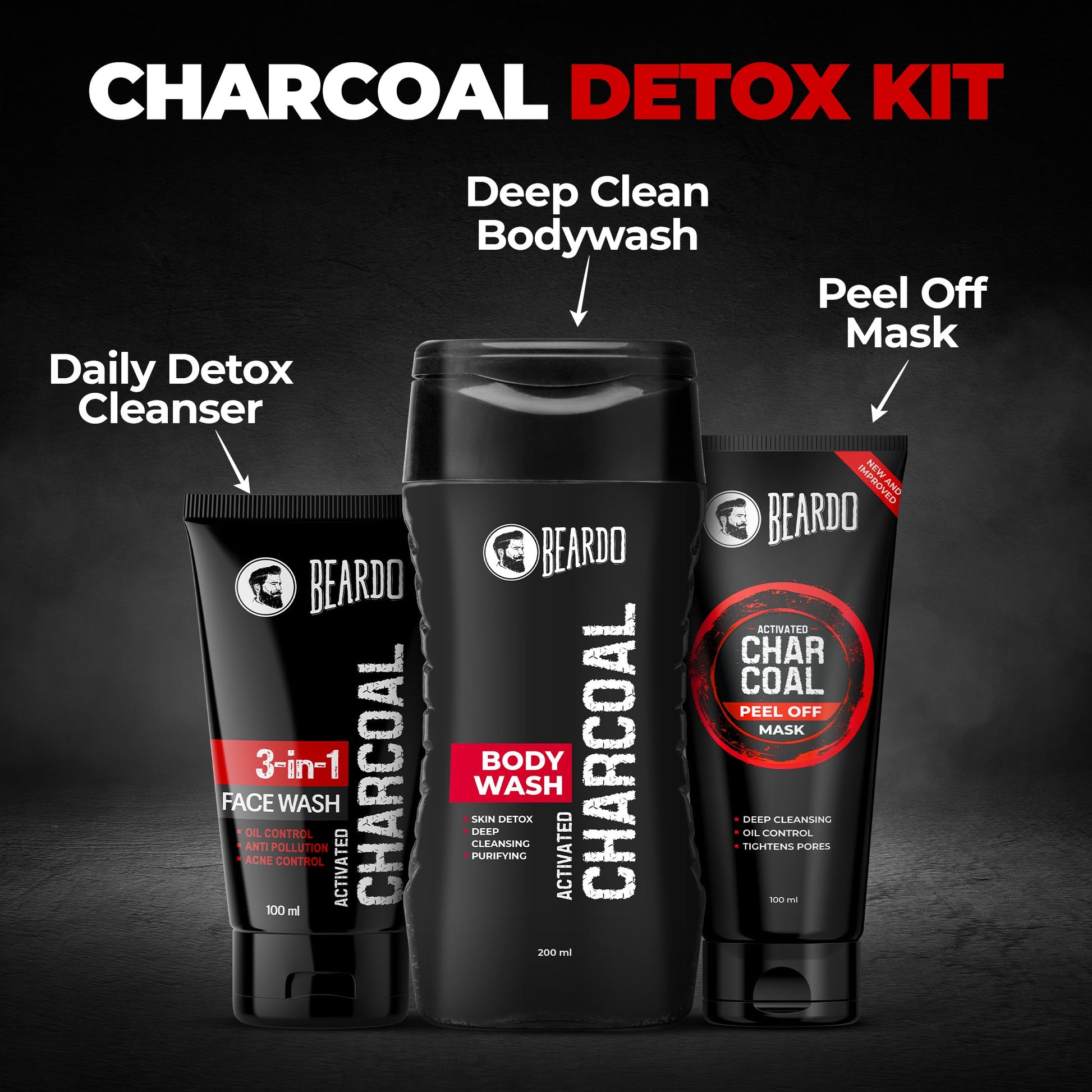 Beardo Charcoal Detox Kit
