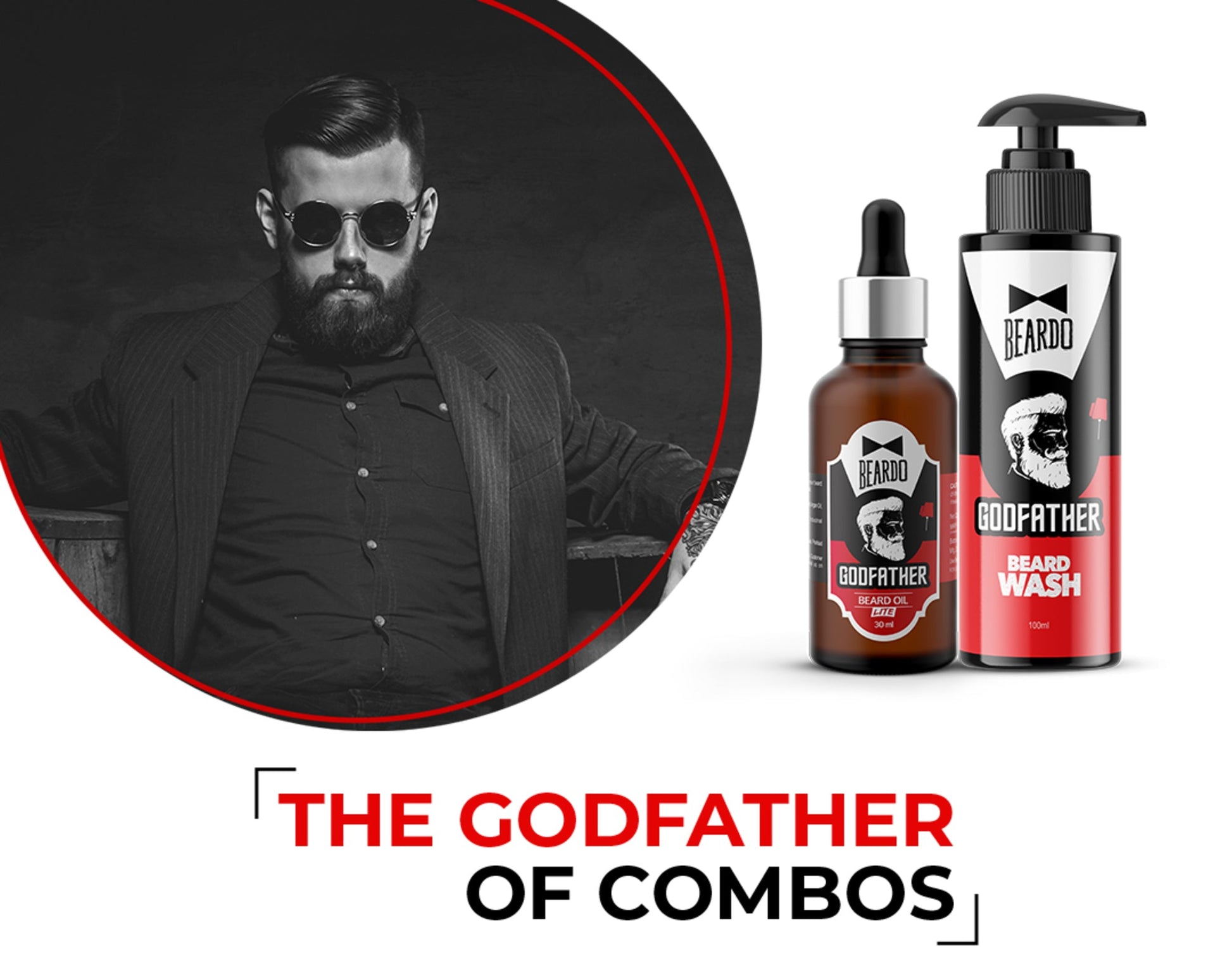 Beardo Godfather Combo 30ml Oil & 100ml Wash