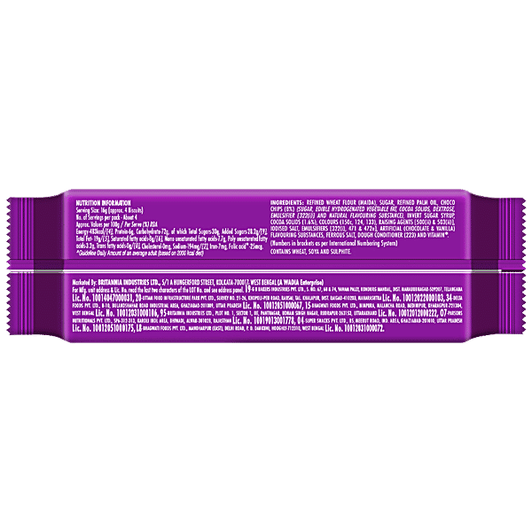 Britannia Tiger Krunch Chocochip Biscuits - Delightful Crispy Vegetarian Treat