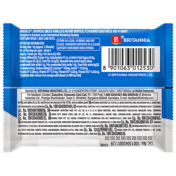 Britannia Milk Bikis Nutritious Biscuits for Kids, Enriched with Vitamins & Calcium