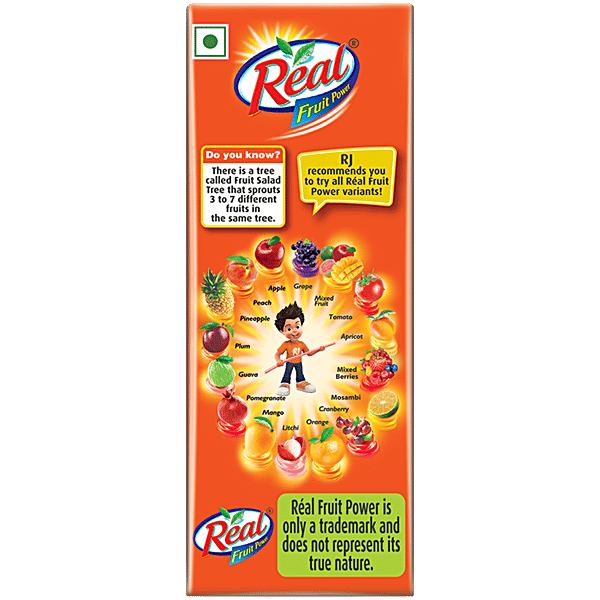 Real Fruit Power Mixed Fruit Juice 180ml, Delightful Blend, Refreshing Tropical Flavour