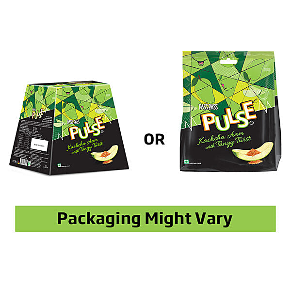 Pulse Raw Mango Hard-Boiled Sweets: Tangy Twist Candy - 190g Carton