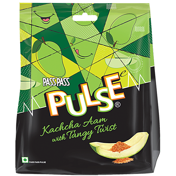 Pulse Raw Mango Hard-Boiled Sweets: Tangy Twist Candy - 190g Carton