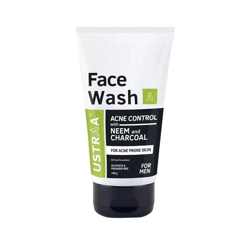 Ustraa Neem Charcoal Acne Control Oil-Free Face Wash 100g