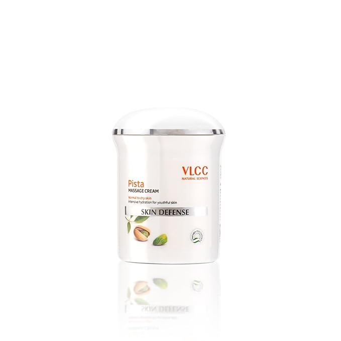 VLCC Pista Massage Cream: Deep Hydration, Radiance, Improved Skin Complexion, 50g