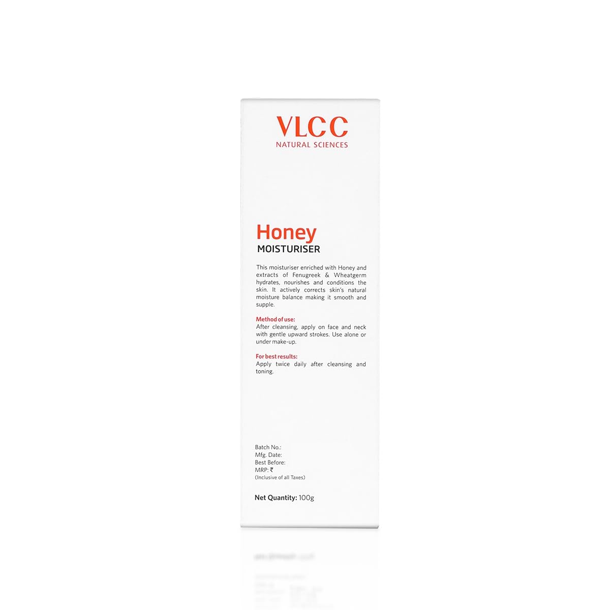 VLCC Honey Moisturiser: Deep Hydration, Non-Greasy, Lightweight for Normal to Dry Skin