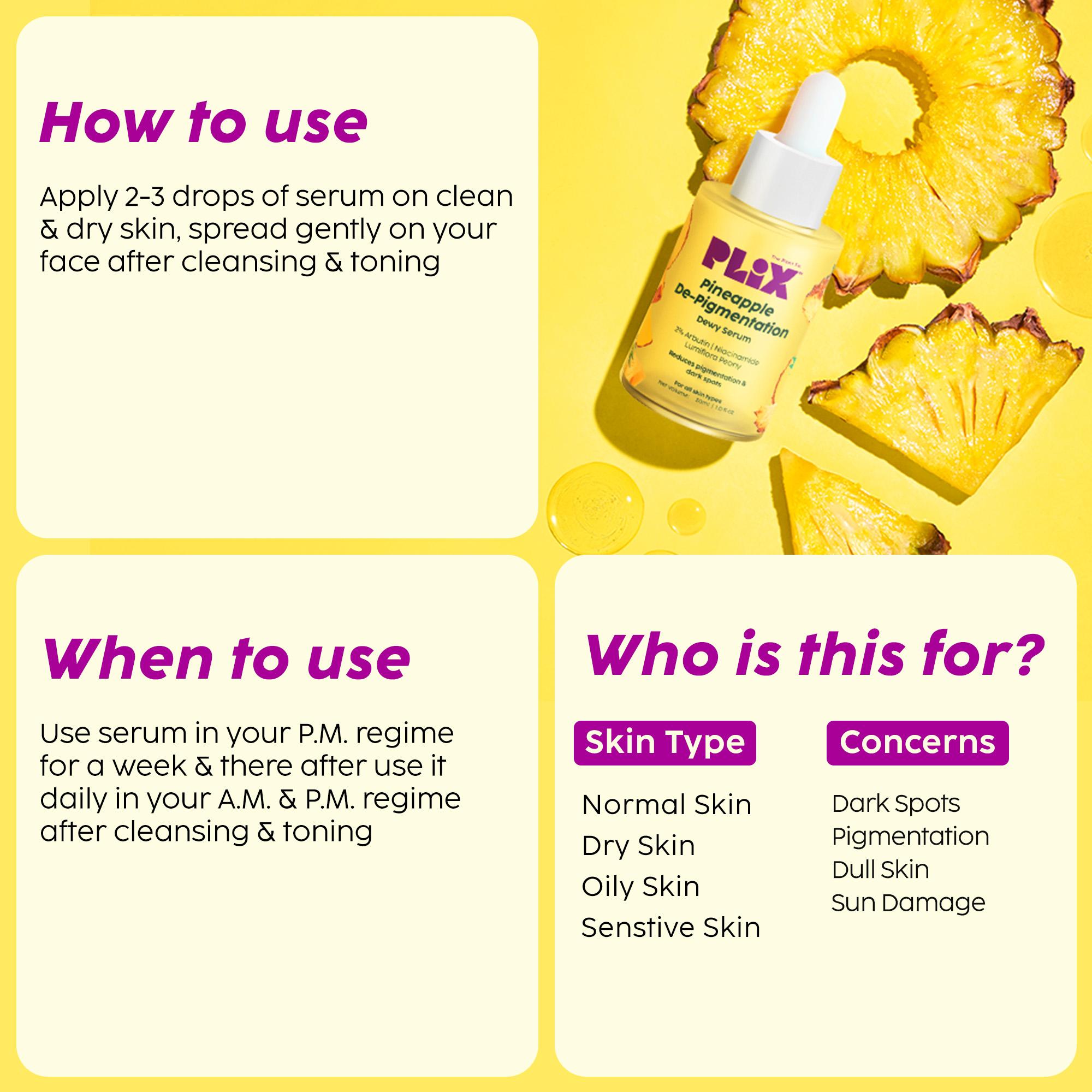 Pineapple Depigmentation Facewash And Serum
