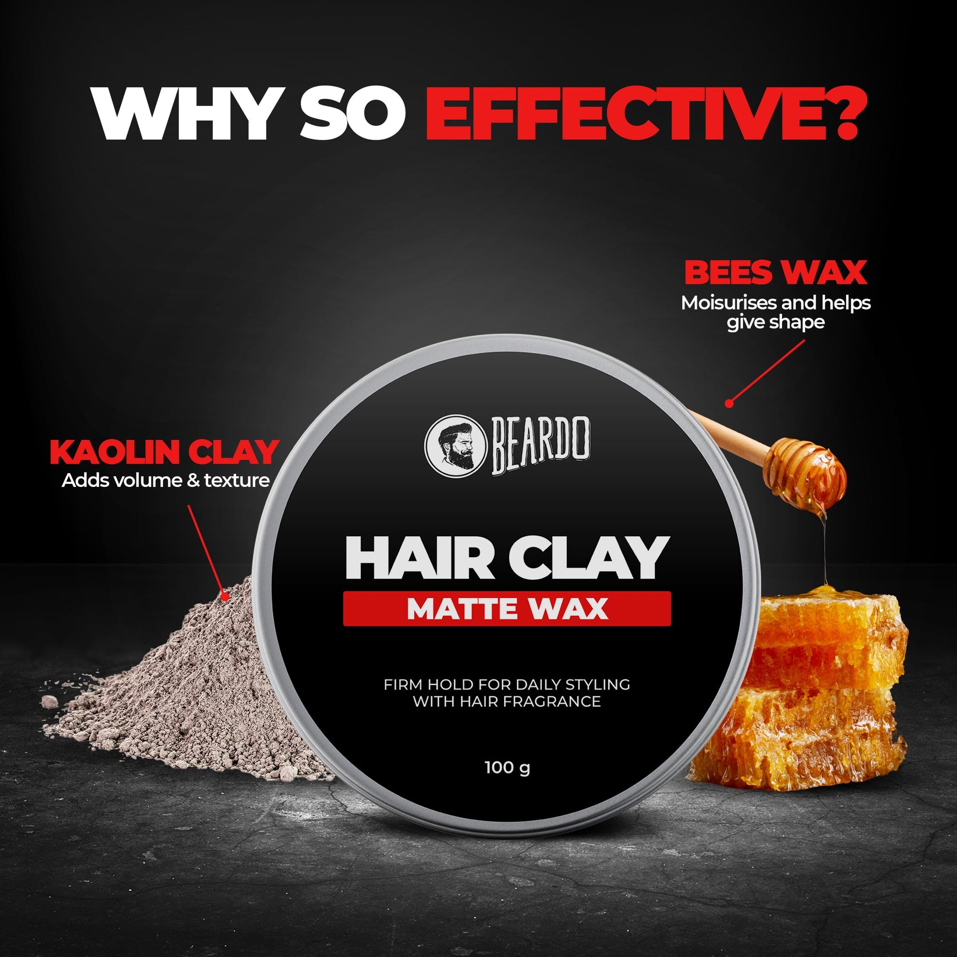 Beardo Strong Hair Clay Wax