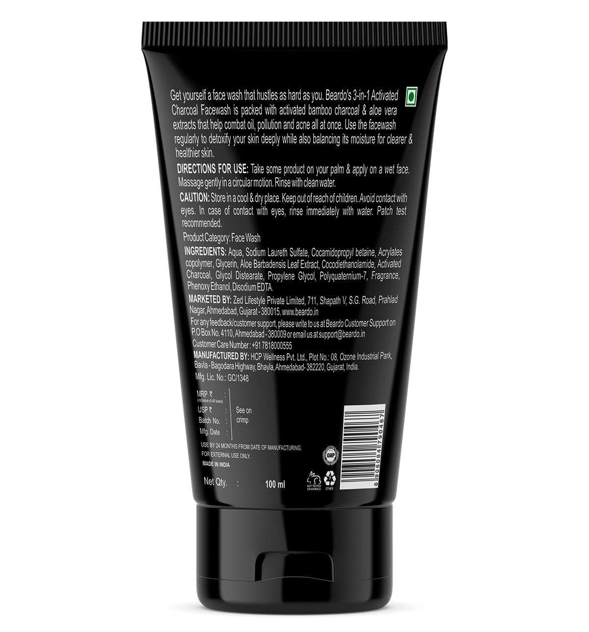 Beardo Charcoal Combo