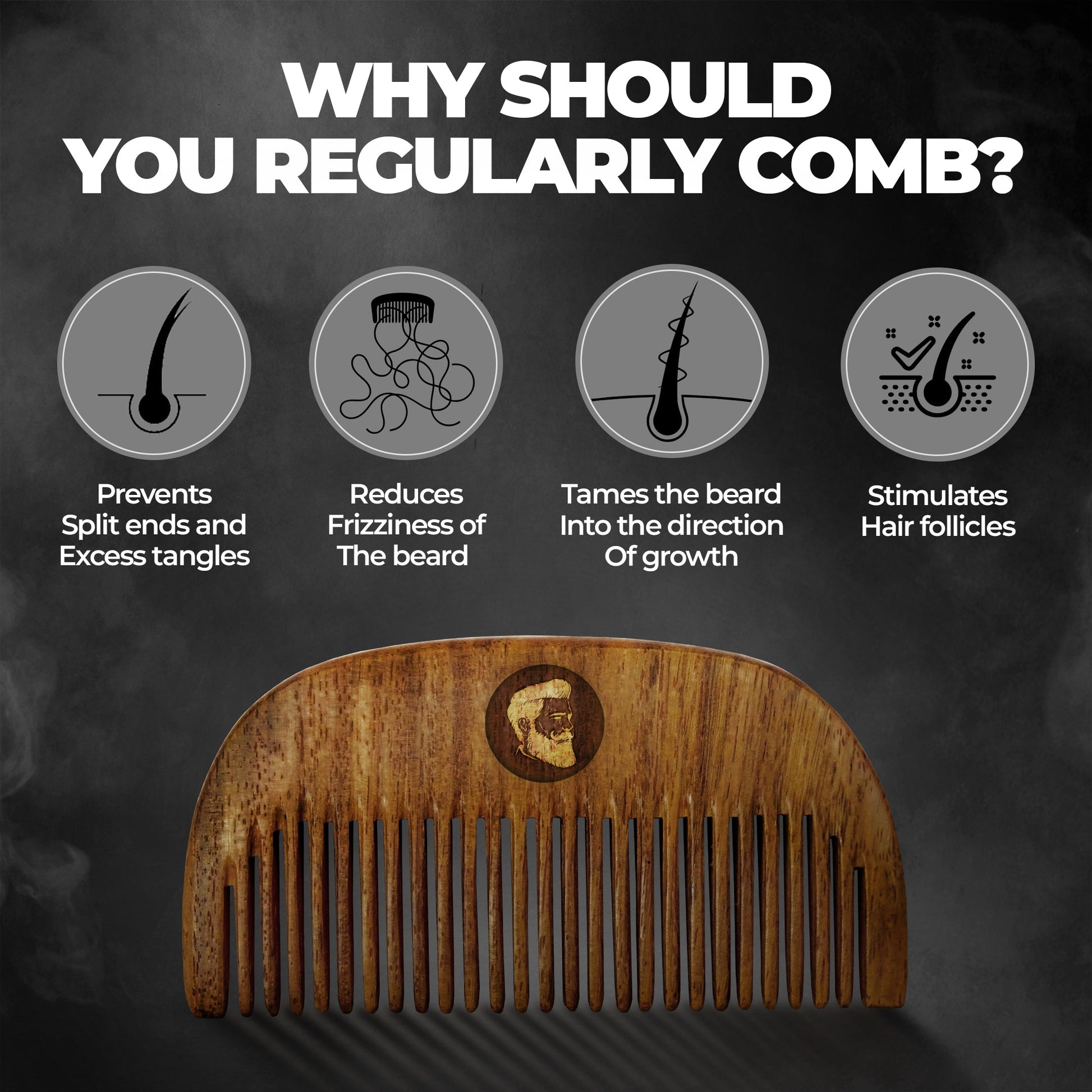Beardo Sheesham Beard Comb