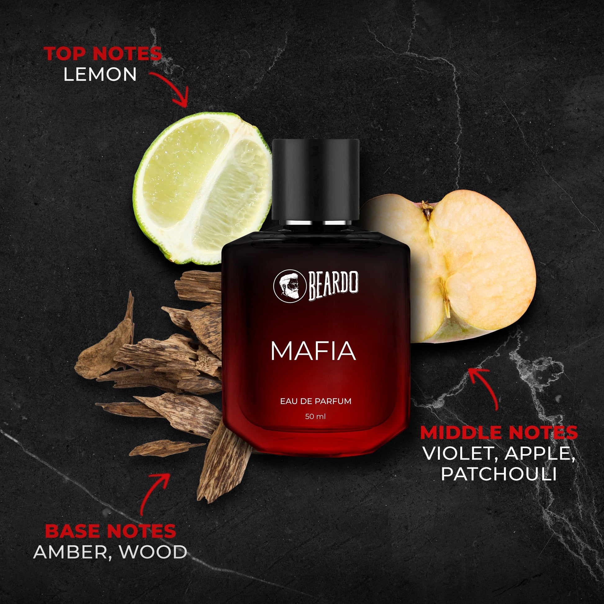 Beardo Whiskey Smoke Bourbon & Mafia EDP 50ml