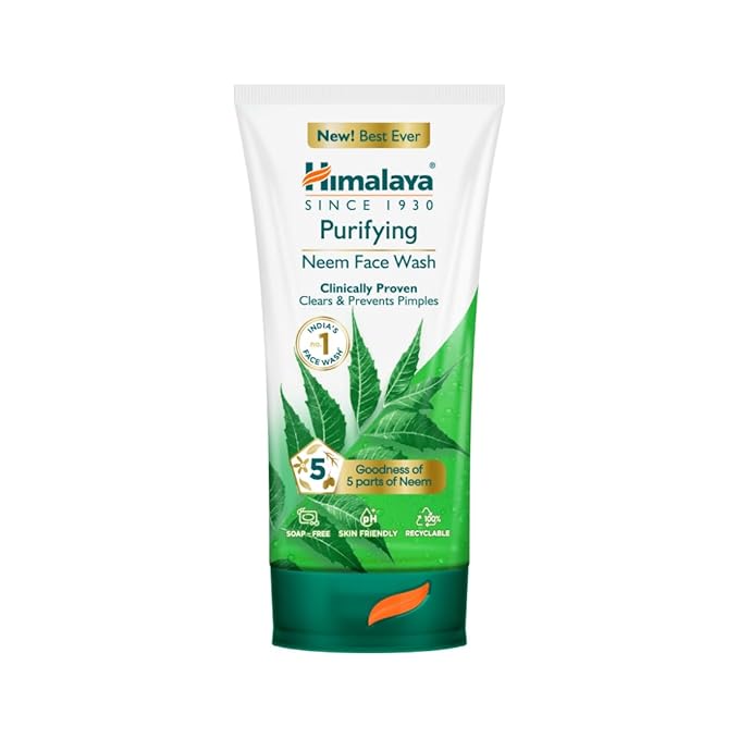 Himalaya Purifying Neem Face Wash 150ml Natural Acne Control Gel
