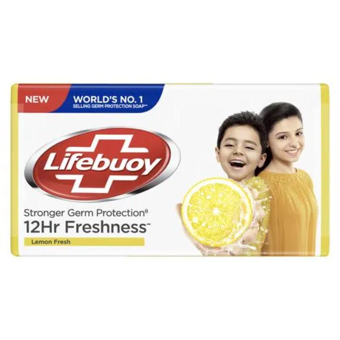 Lifebuoy Lemon Fresh Soap Bar – 4 Pack of 100g Bars