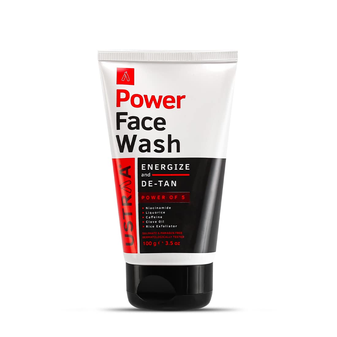 Ustraa Power Face Wash 100g Set of 2 Energise De‑Tan Cleanser