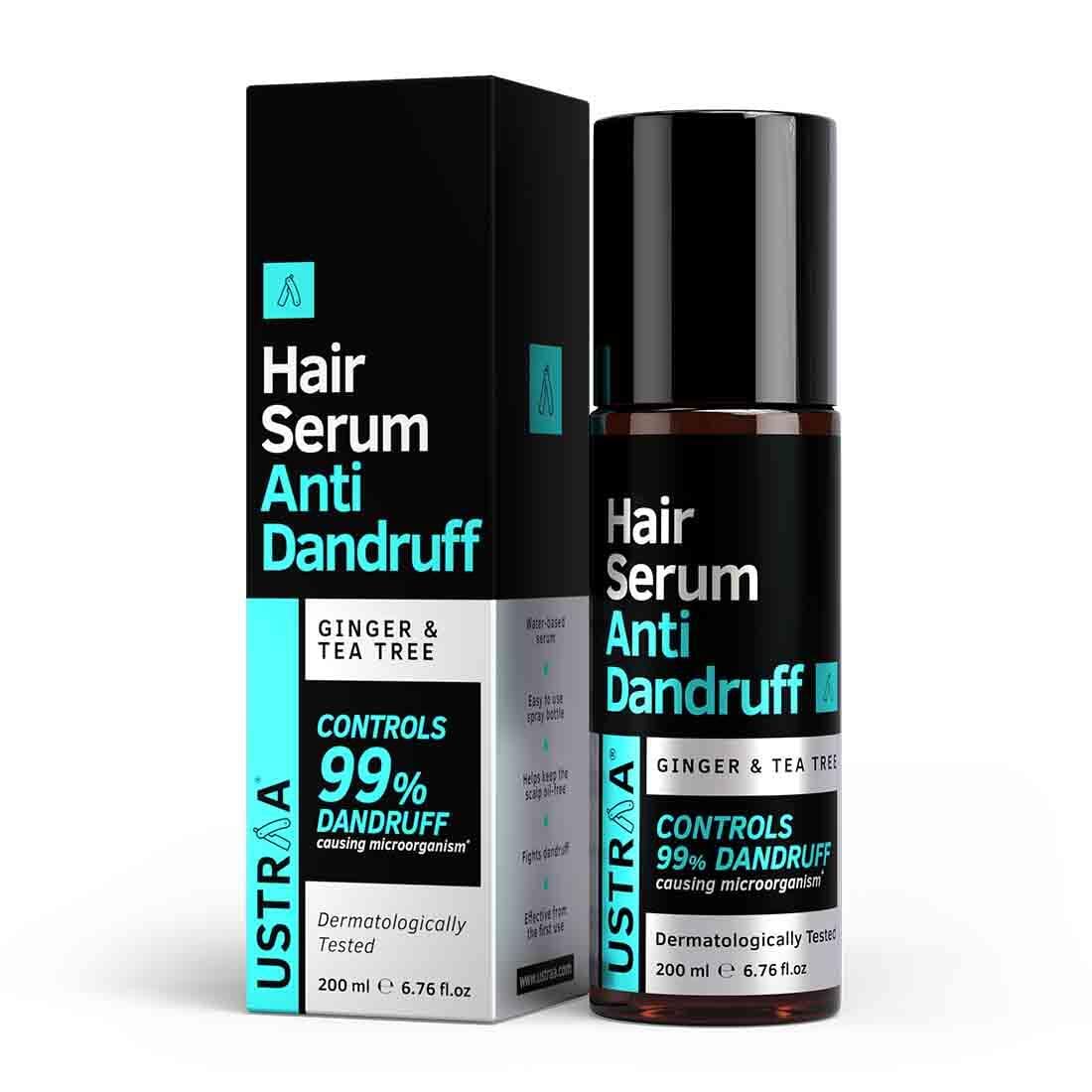 Ustraa Anti-Dandruff Hair Serum 200ml with Tea Tree & Ginger