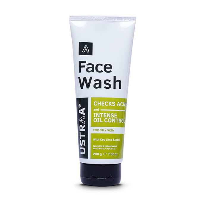 Ustraa Oily Skin Face Wash 200g with Key Lime & Basil