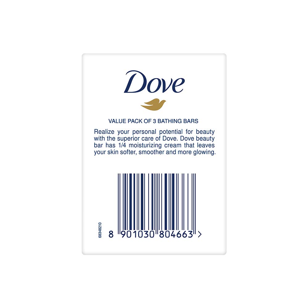 Dove Cream Beauty Bathing Bar Cucumber Green Tea 3×75g