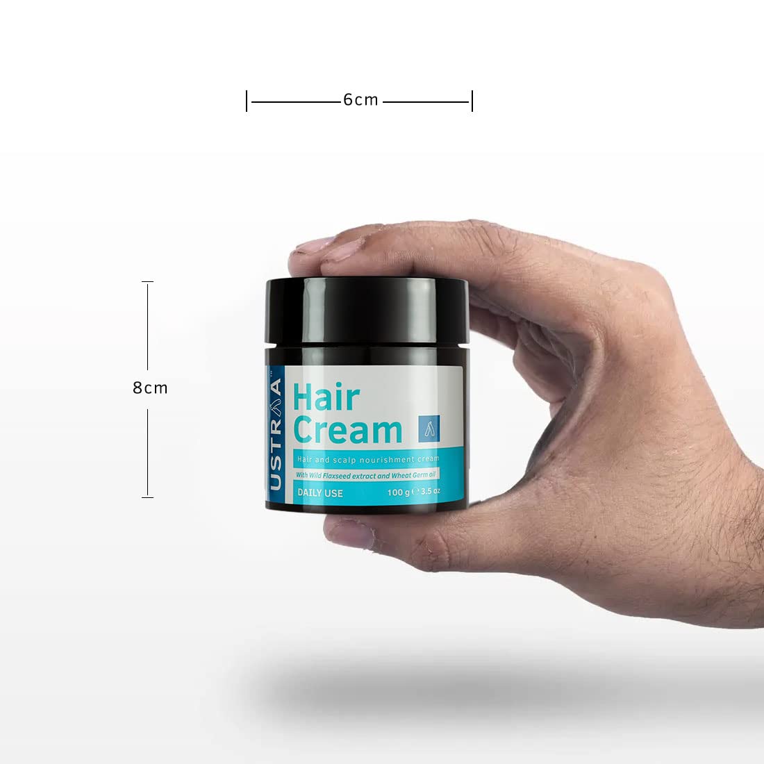 USTRAA Men’s Hair Cream 2×100g Light Hold Nourishing Formula