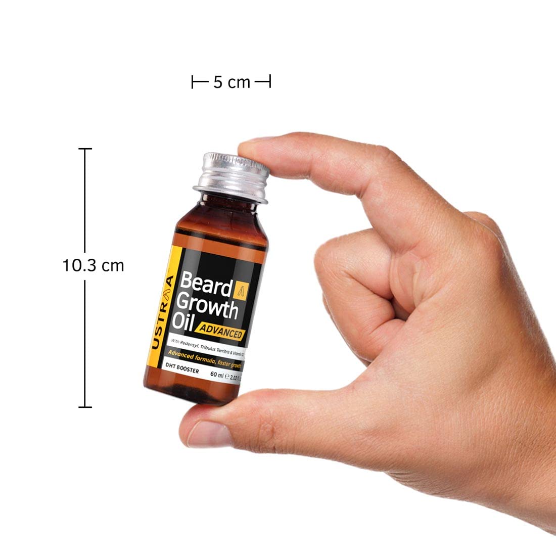 Ustraa Advanced Beard Growth Oil 60ml Redensyl DHT Booster
