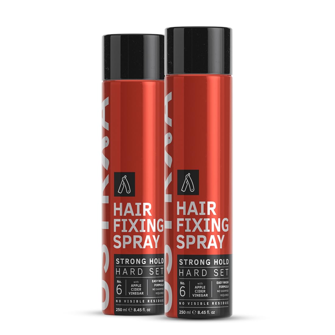Ustraa Strong Hold Hair Spray – 250ml x2, Extreme Shine